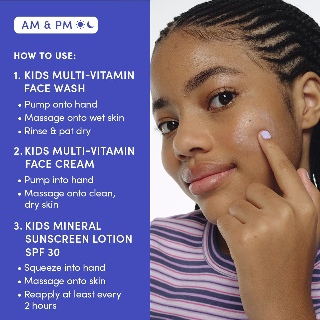 Evereden Kids SPF 30 Sunscreen packaging closeup showcasing mineral sun protection.