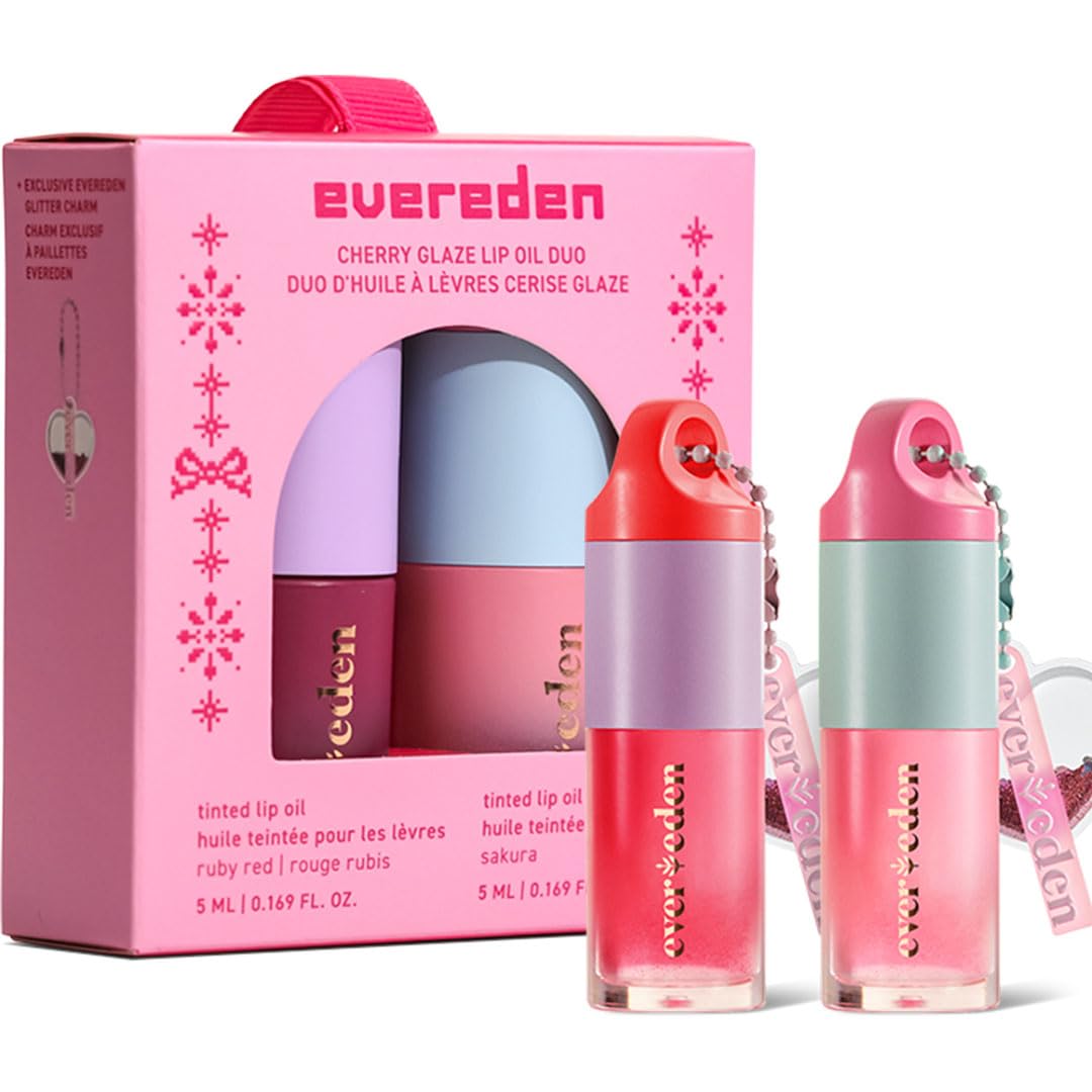 Evereden Kids Tinted Lip Gloss Ruby Red tube provides gentle hydration and color.