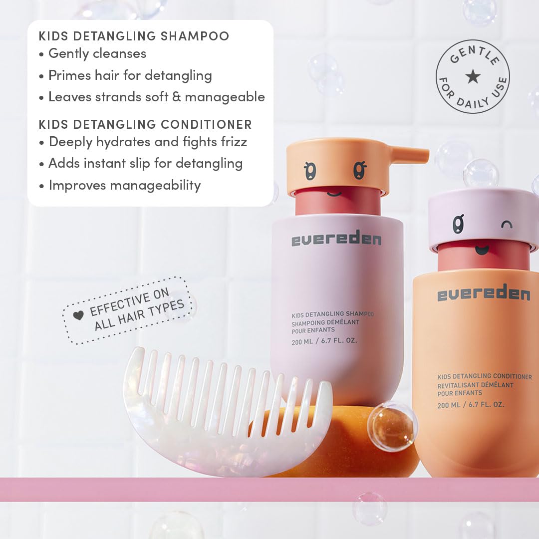 Evereden Kids Travel Set detangling hair spray boosts quick styling and knot-free days.