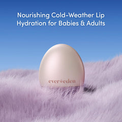 Evereden lip balm label highlights USA-made materials and quality.