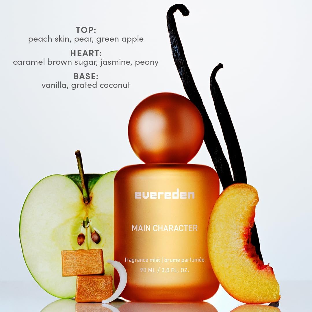 Evereden main-character mist bottle promotes daily self-expression with bright notes.