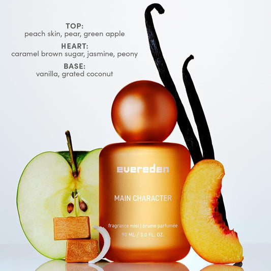 Evereden main-character mist bottle promotes daily self-expression with bright notes.