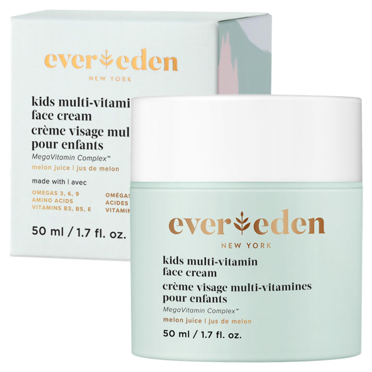 Evereden Melon Juice Kids Face Cream tube for gentle hydration on sensitive skin