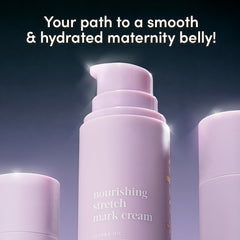Evereden Nourishing Stretch Mark Cream ingredients scene highlights botanicals and oils