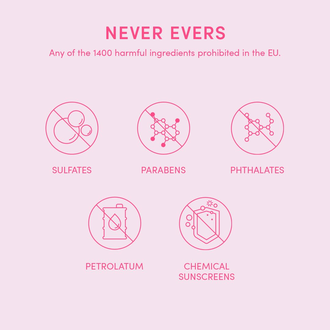 Evereden Petit Bouquet Vegan hypoallergenic badge reinforces safe skincare for expectant and postpartum