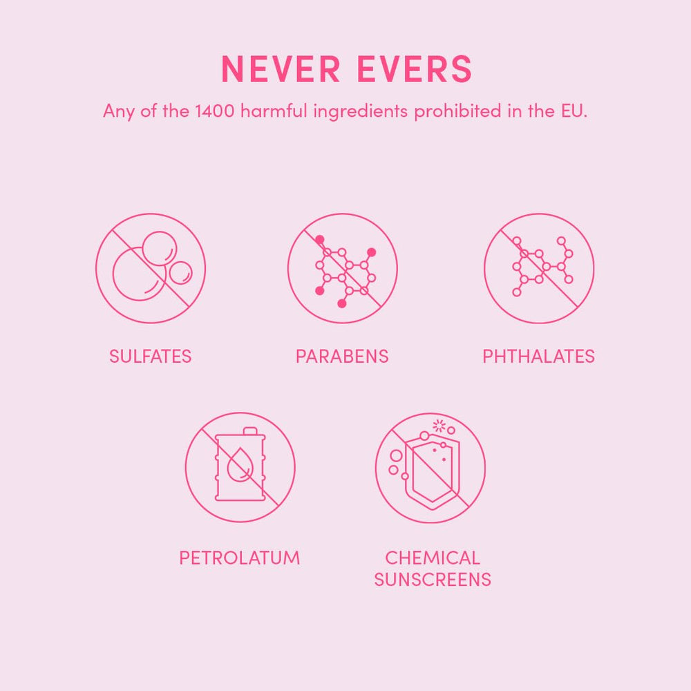 Evereden Petit Bouquet Vegan hypoallergenic badge reinforces safe skincare for expectant and postpartum