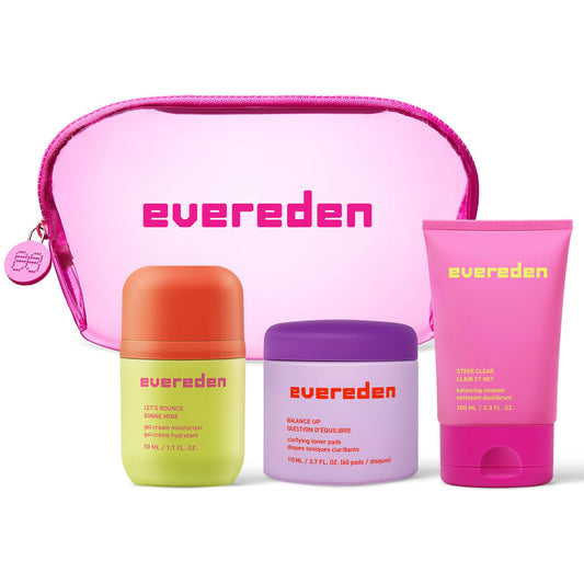 Evereden Preppy Cleanser bottle pour for gentle teen skin cleansing