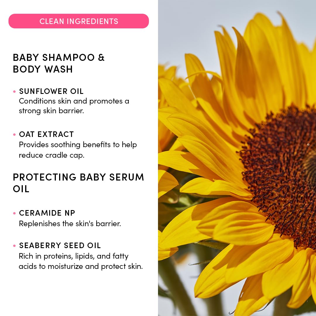 Evereden protecting serum oil bottle, provides head-to-toe moisture.