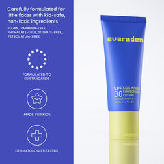 Evereden SPF 30 Mineral Sunscreen Melon tube providing mineral-based protection.