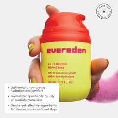 Evereden teen skincare moisturizer packaging highlights a vegan formula.