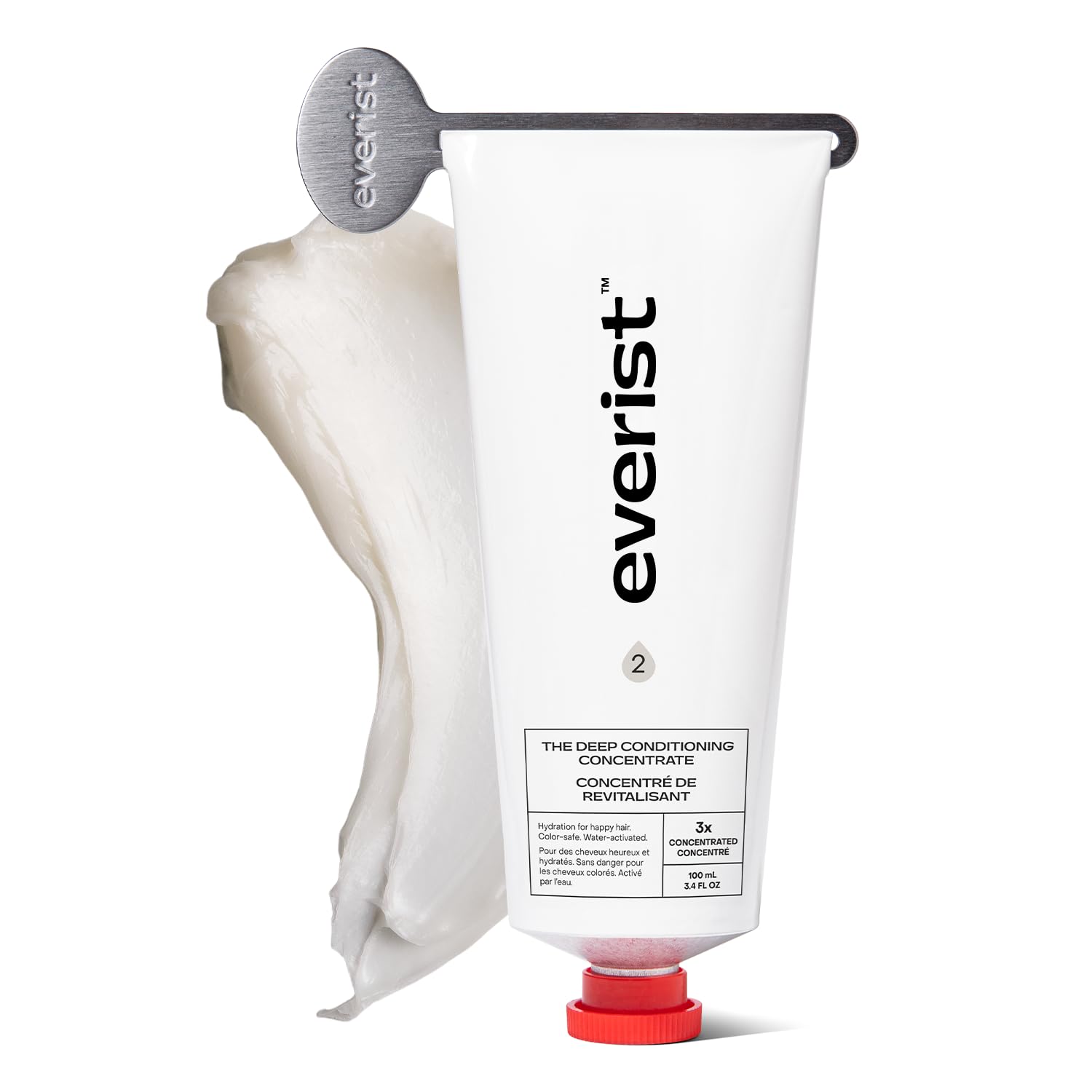 Everist Deep Conditioning Concentrate bottle closeup for daily conditioner and instant softness.