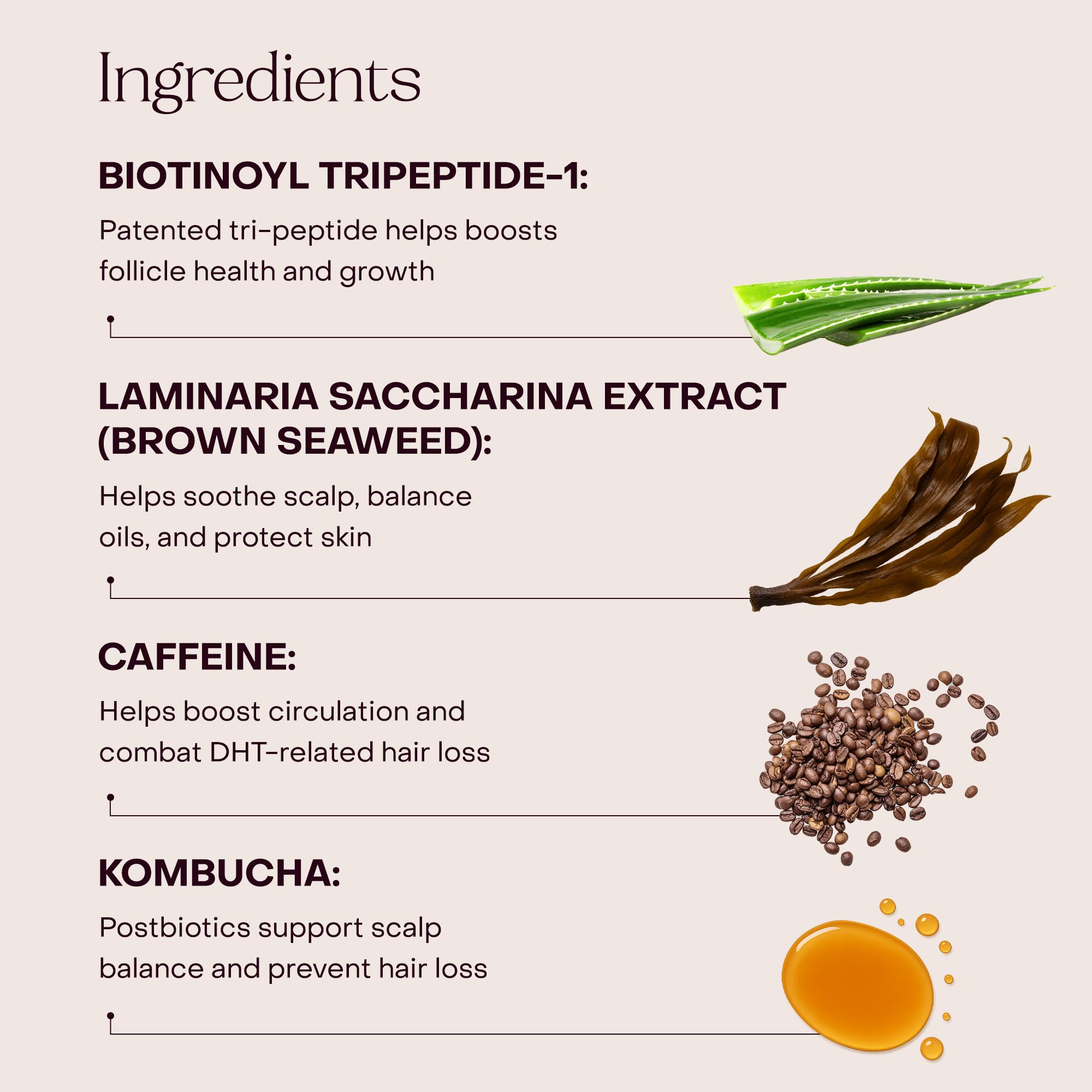 Close-up of EverBoost caffeine shot suggesting improved nutrient delivery to hair follicles.