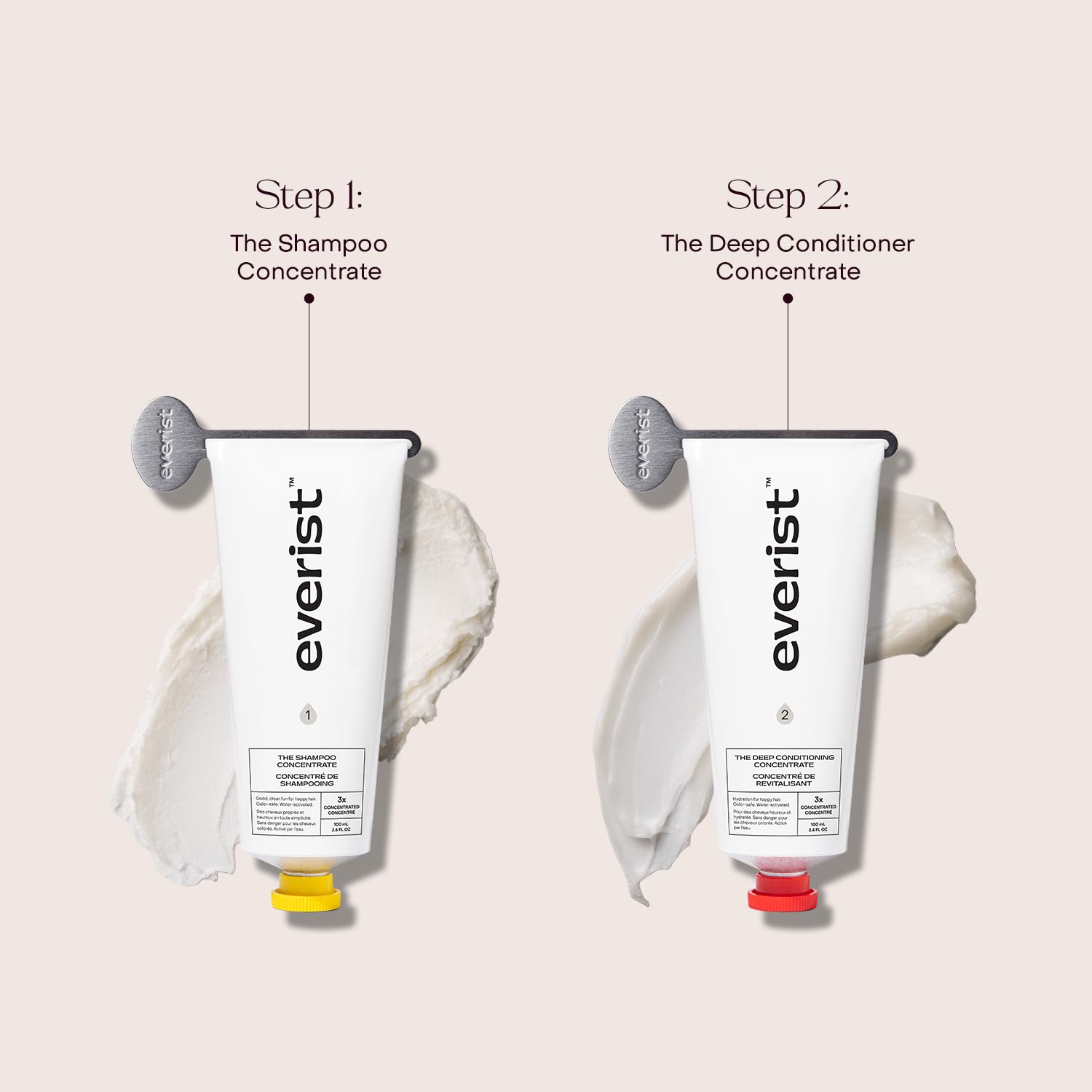 Everist hydration routine visual suggests scalp soothing and moisture balance.