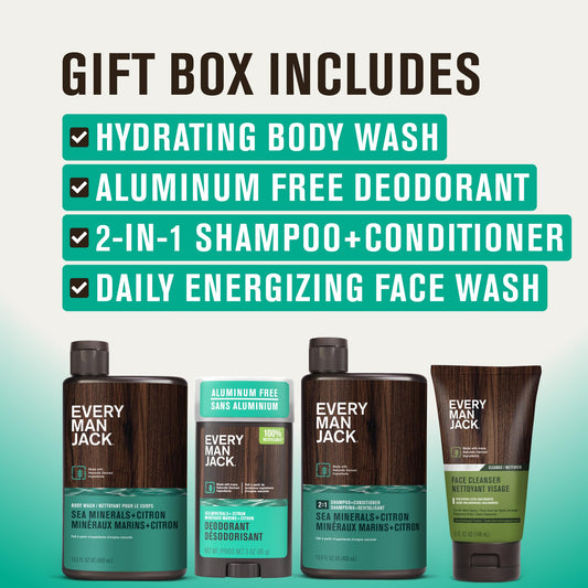 Every Man Jack 2-in-1 Shampoo + Conditioner bottle for streamlined routine