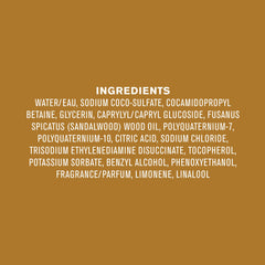 Every Man Jack Amber Sandalwood product label highlights paraben-free formula.