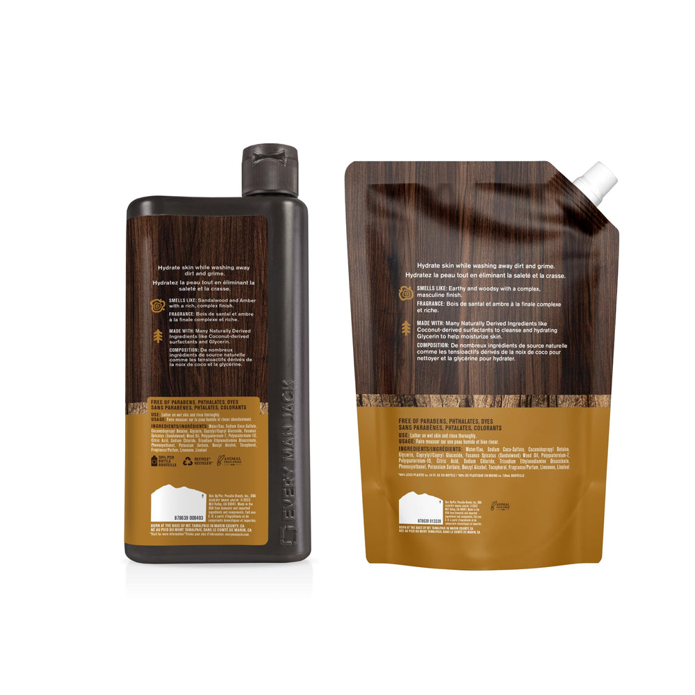 Every Man Jack scent enhances daily showers with enduring masculine notes.