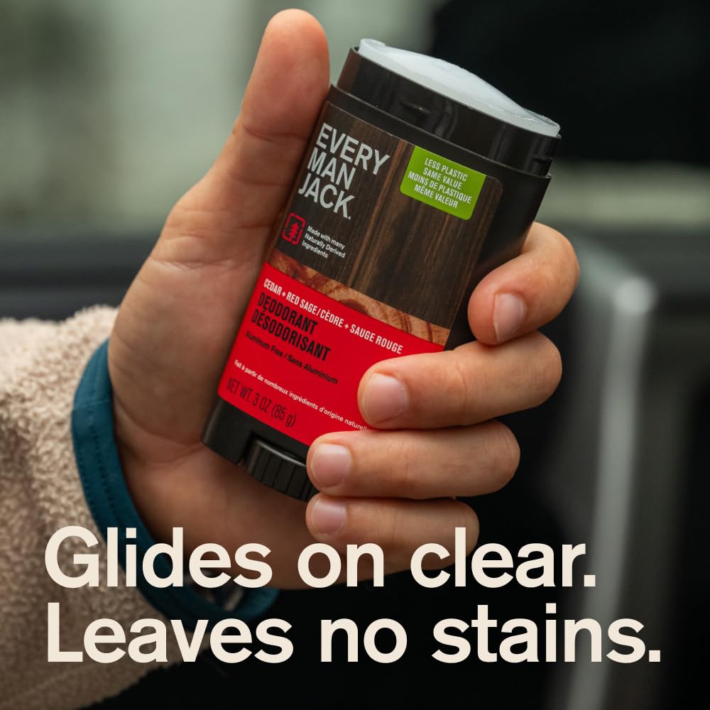 Every Man Jack cotton extract label indicating moisture absorption