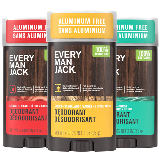 Every Man Jack Cedar Red Sage deodorant stick for daily wear with long-lasting scent.