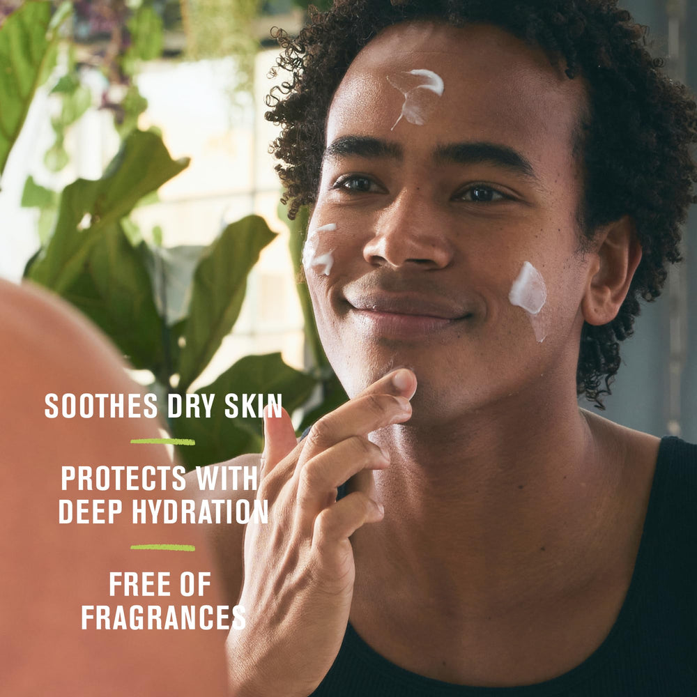 Every Man Jack fragrance-free label image communicates sensitive-skin friendly daily care.