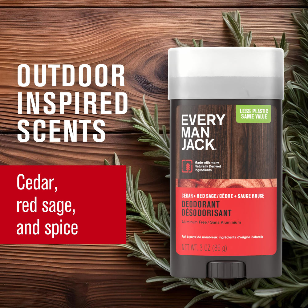 Every Man Jack formula includes lichen extract to help odor control