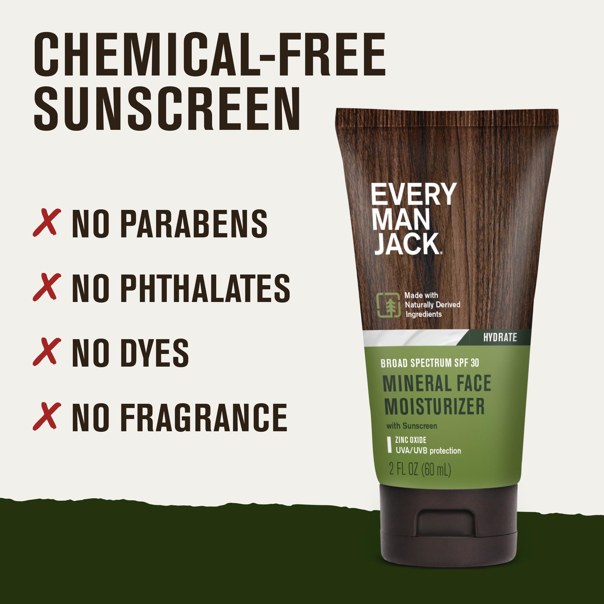 Zinc oxide SPF 30 mineral protection detail