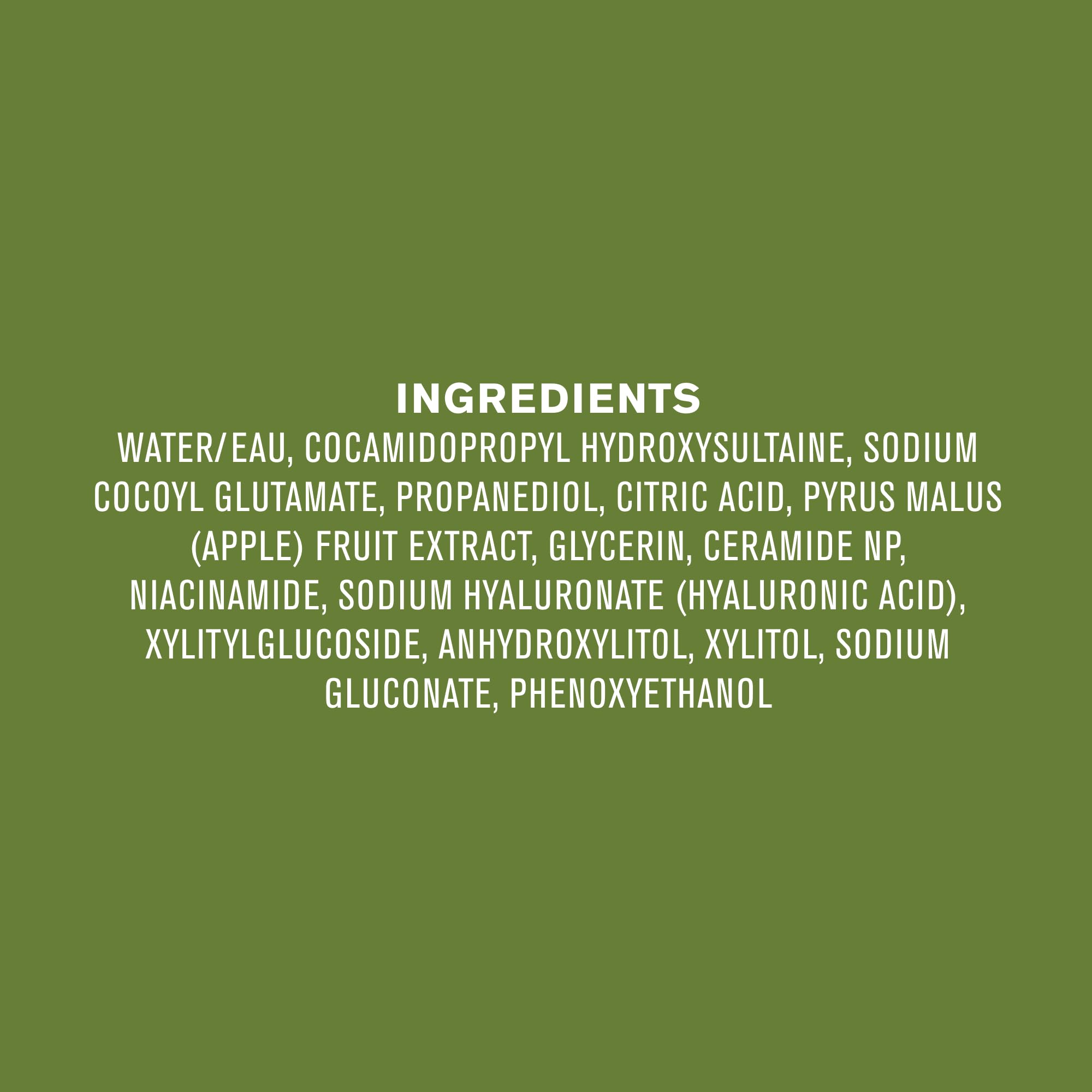 Every Man Jack niacinamide ingredient detail on the label