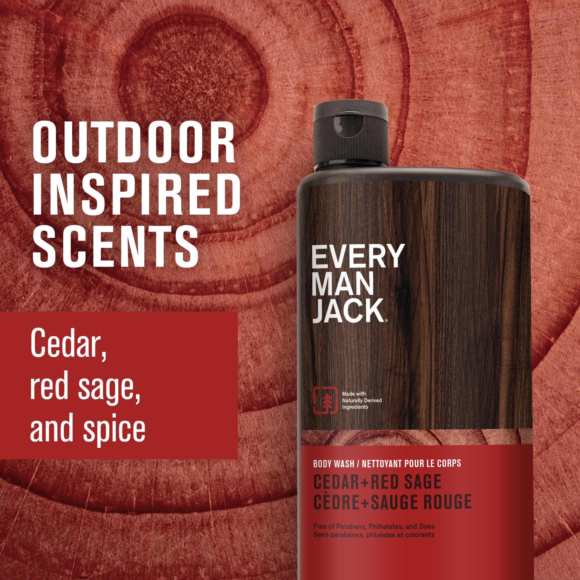 Every Man Jack packaging shot shows the 24oz two-bottle set for value.