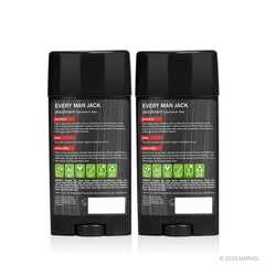 Every Man Jack Spider-Man Deodorant made in the USA with recycled bottle content