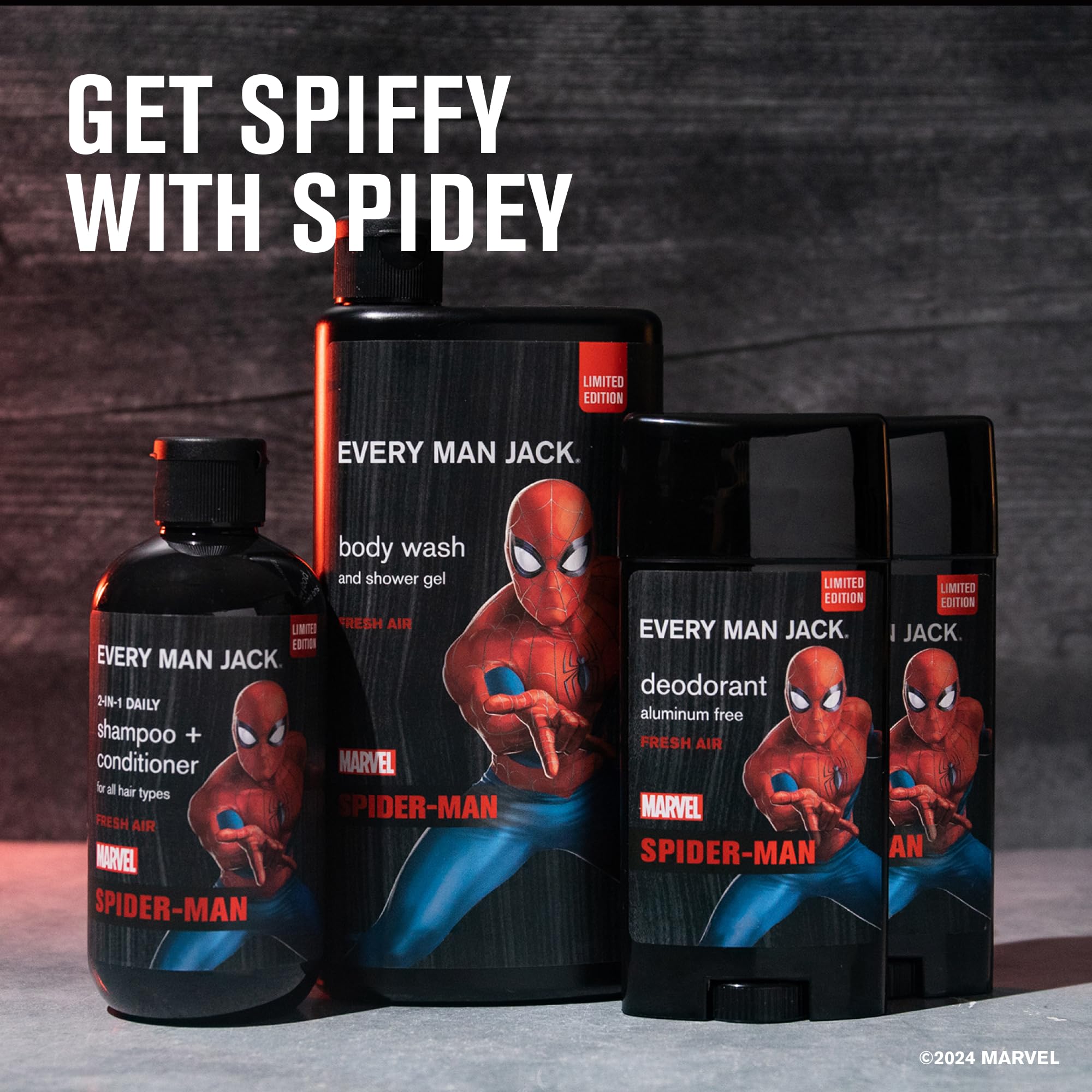 Every Man Jack Spider-Man deodorant stick-2 providing reliable odor control