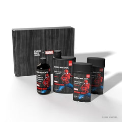 Every Man Jack Spider-Man gift-ready visual indicating hero-inspired routine