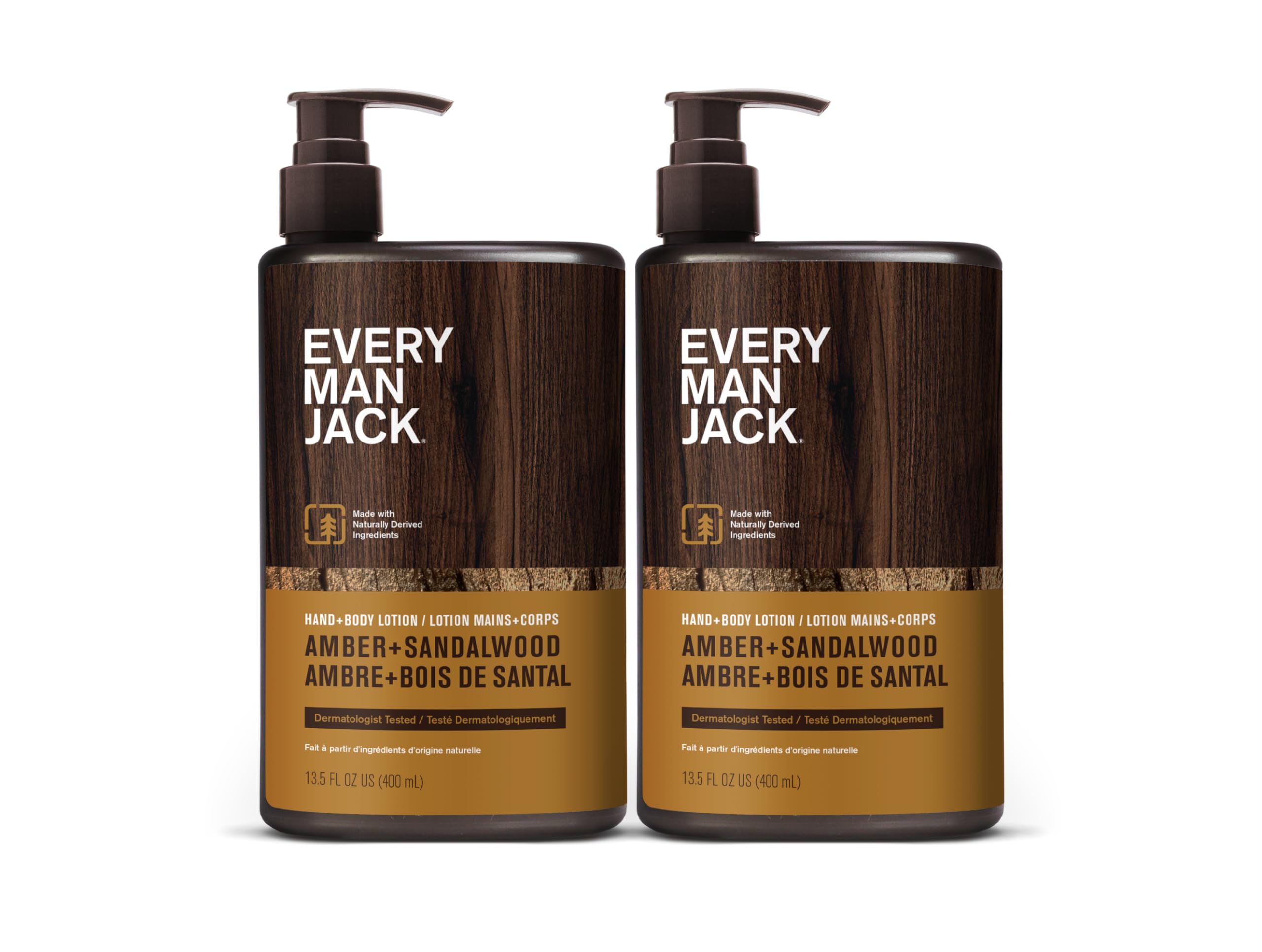 Every Man Jack hydrates quickly with Amber Sandalwood without greasy residue.