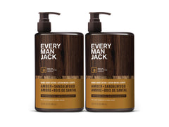 Every Man Jack hydrates quickly with Amber Sandalwood without greasy residue.