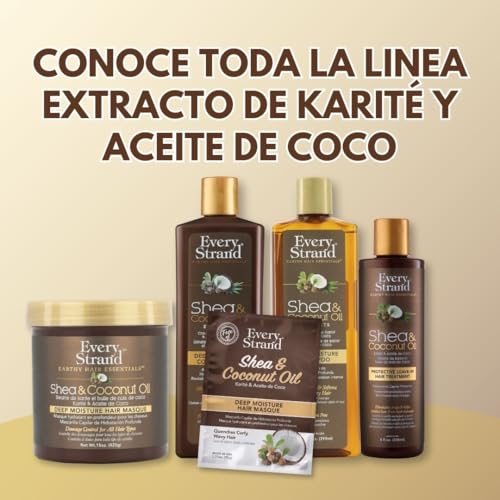 Every Strand masque massage to mid-lengths and ends for smoother manageability.