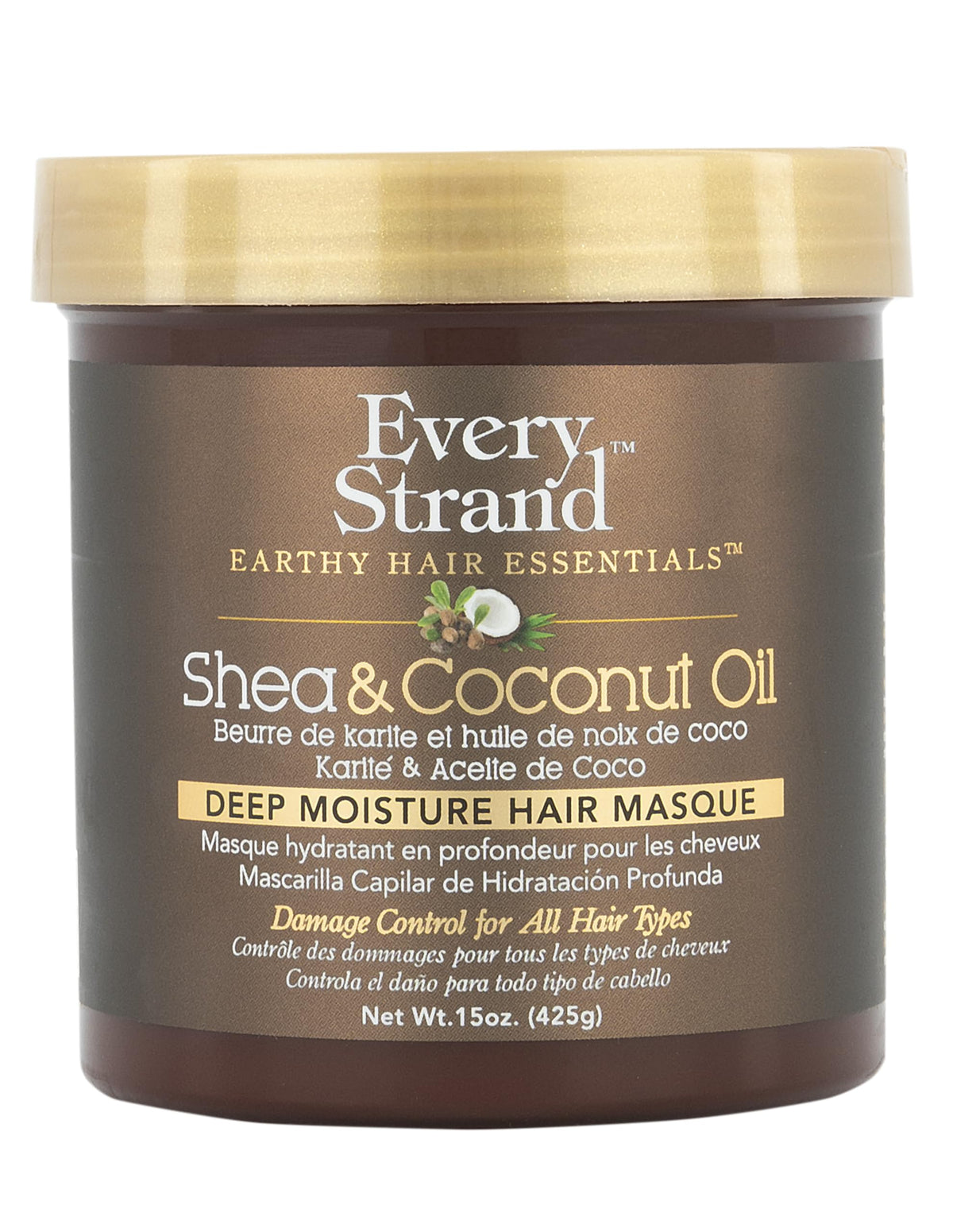 Every Strand Shea and Coconut Deep Hair Masque jar for rich moisture and shine.