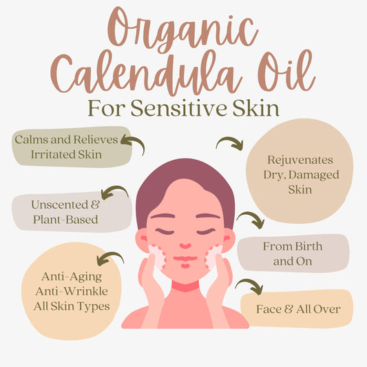 Everyday Beauty calendula oil pump top for easy daily application