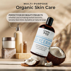 Everyday Beauty skin application closeup shows versatile use as a humectant.