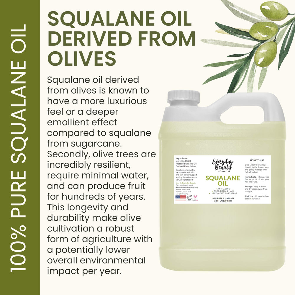 Everyday Beauty Squalane Oil Bulk vegan cruelty-free formula