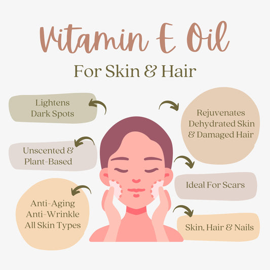 Everyday Beauty Vitamin E Oil amber jar for deep skin nourishment