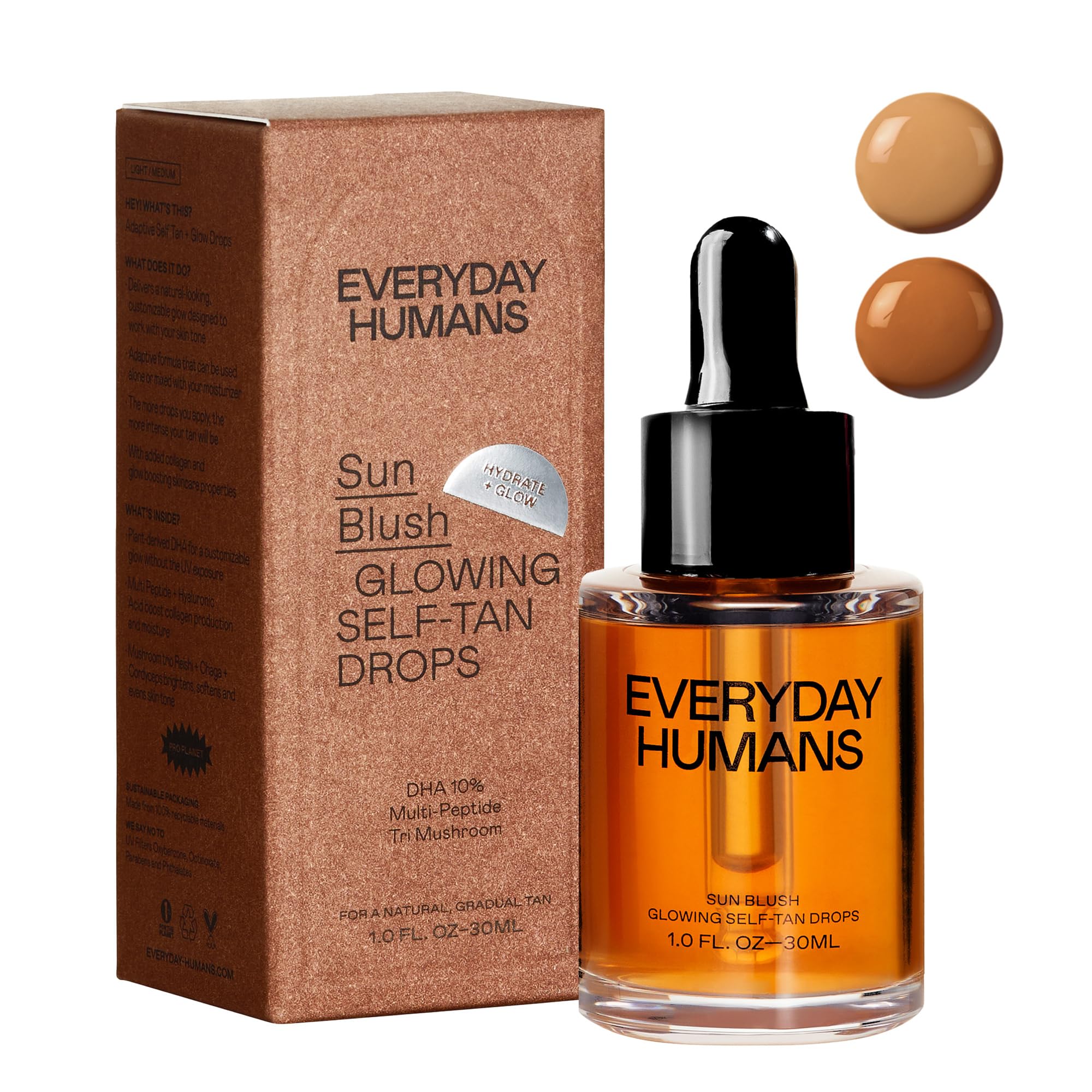 Everyday Humans Sun Blush bottle close-up for natural glow you customize