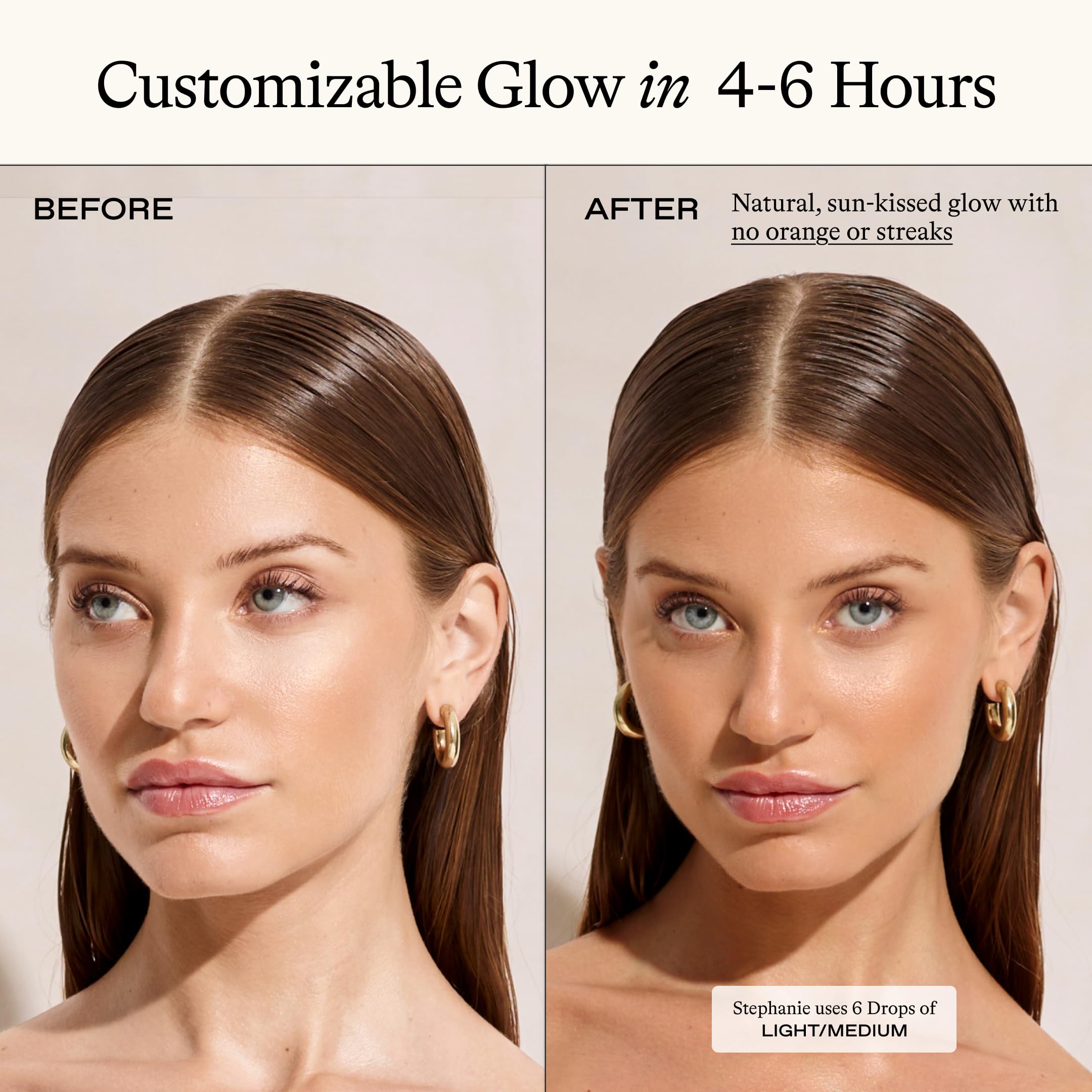 Everyday Humans Sun Blush Glowing Drops body application for gradual tan.
