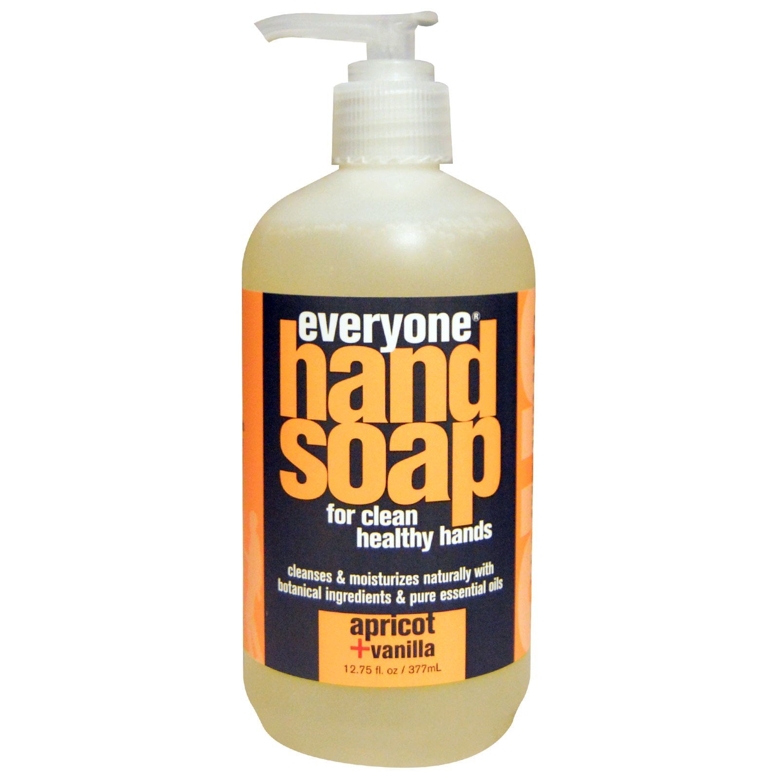 Everyone Botanical Apricot Vanilla Hand Soap lather close-up conveying smooth texture