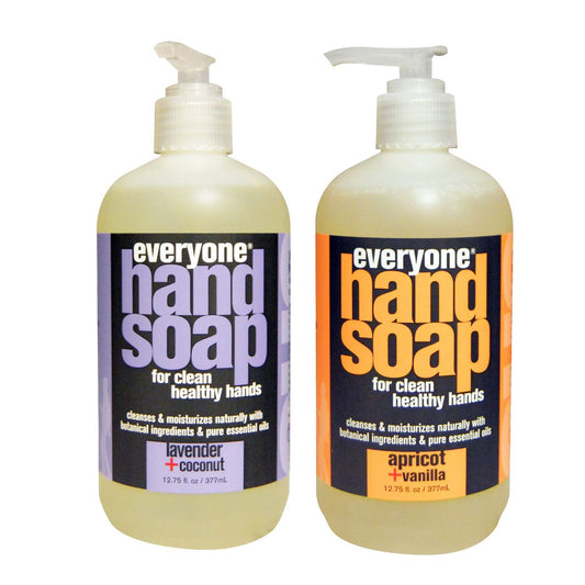 Everyone Botanical Lavender Coconut Hand Soap bottle with calming lavender notes