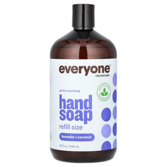 Everyone Lavender & Coconut Hand Soap Refill bottle with a calming lavender scent.