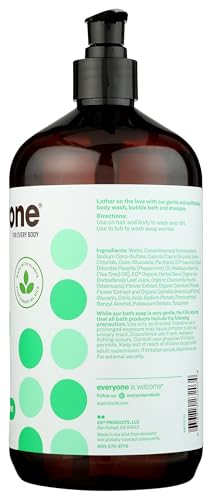 Invigorating aroma of Everyone Tea Tree Peppermint Soap with peppermint and tea tree notes