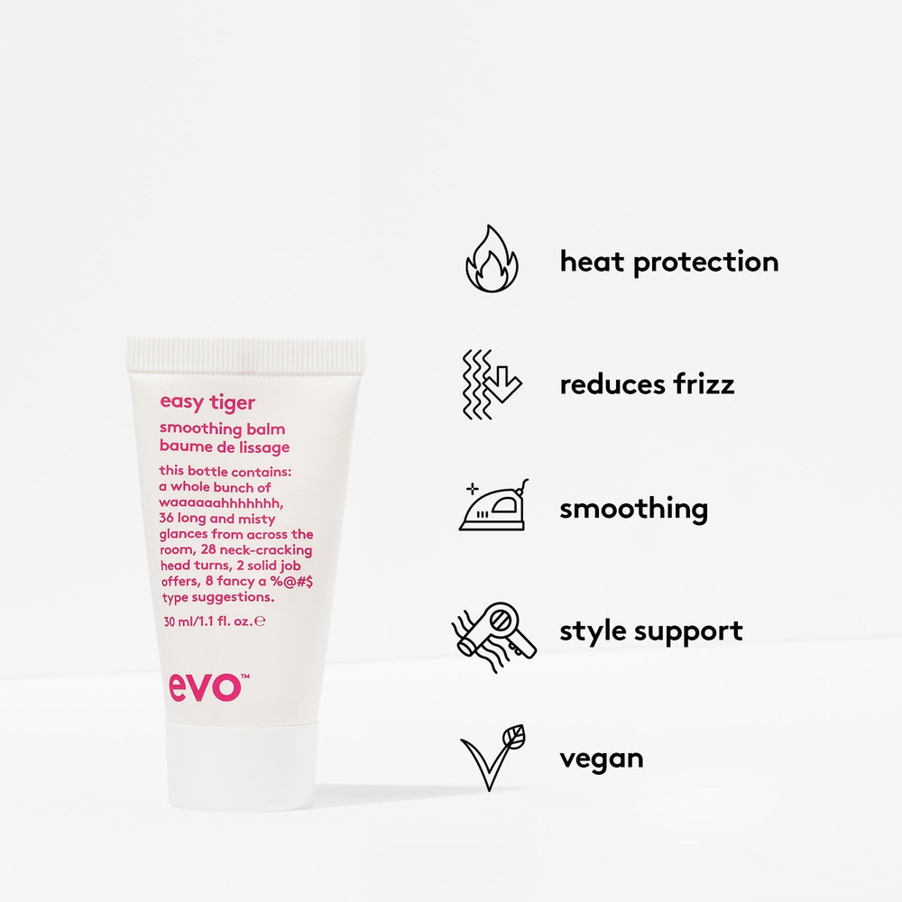 EVO Easy Tiger smoothing balm jar texture ready for smoothing.