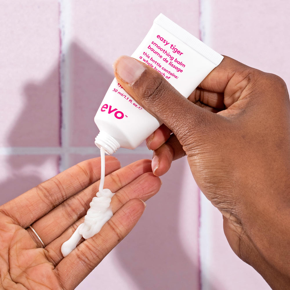Travel-size EVO Easy Tiger balm pack for on-the-go styling.