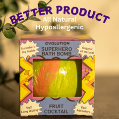 EvolutionUSA colorful bath water with vibrant hues in tub