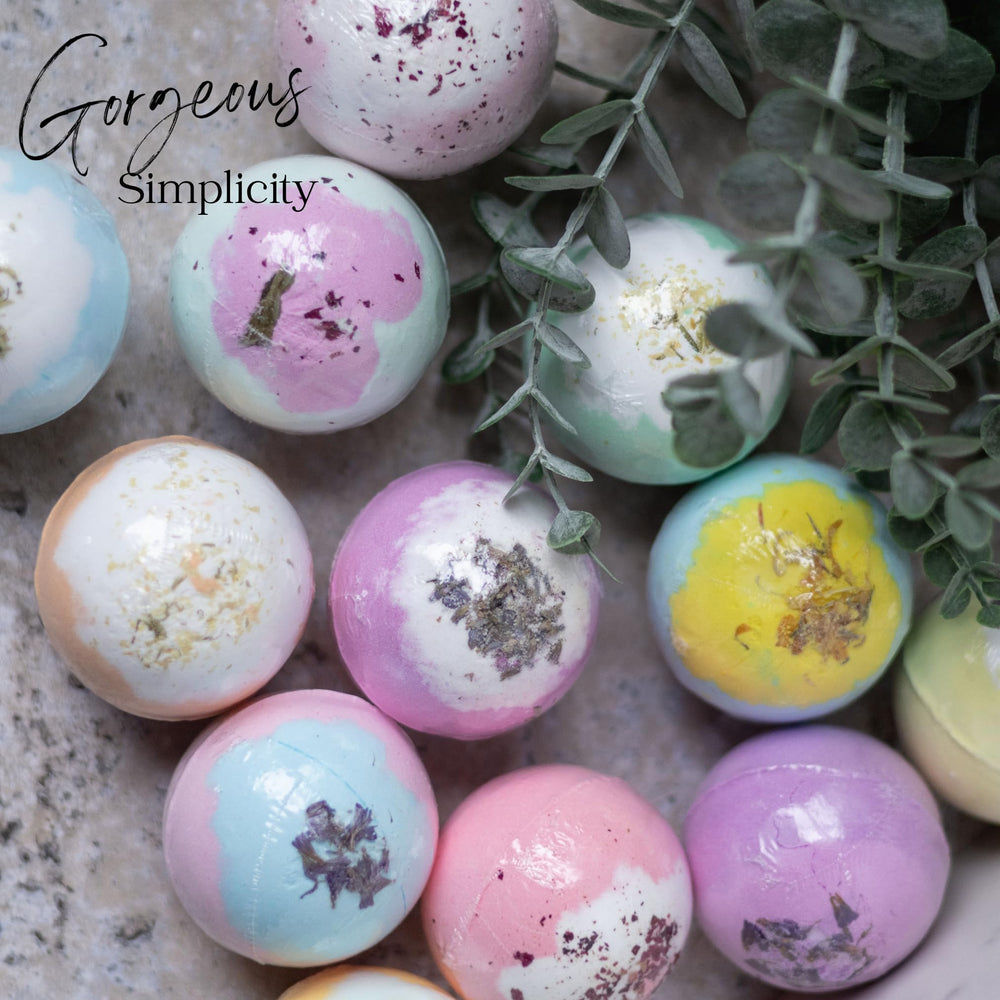 EvolutionUSA Inspire bath bombs fizzing action delivers lush bubbles and vibrant colors.