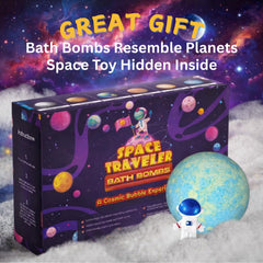 EvolutionUSA space bath bomb kid-friendly scents enhance bath time.