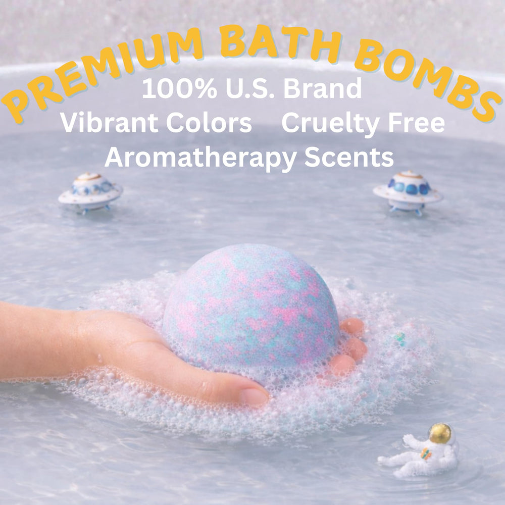 EvolutionUSA space bath bomb watercolor colors for vibrant baths.